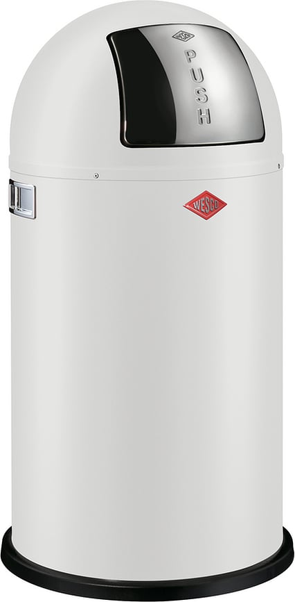 Coș de gunoi PushBoy 50 l alb mat