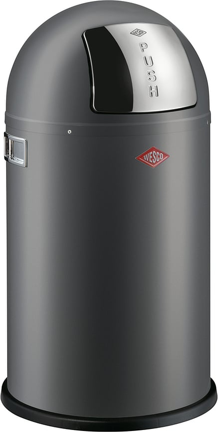 Coș de gunoi PushBoy Junior 22 l plumburiu mat