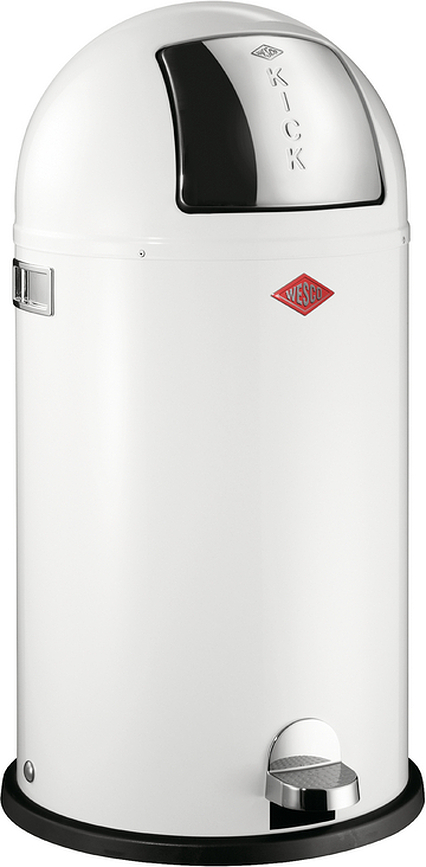 KickBoy Κάδος Απορριμμάτων, 40 L, λευκός