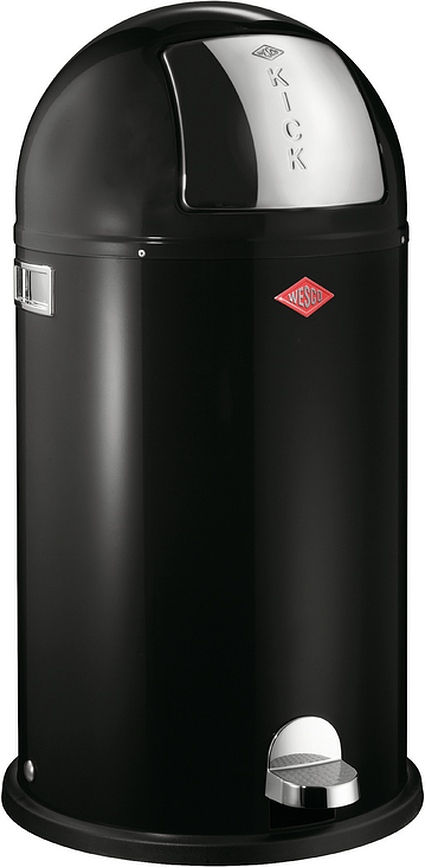 KickBoy Koš za smeti, 40 l, črn