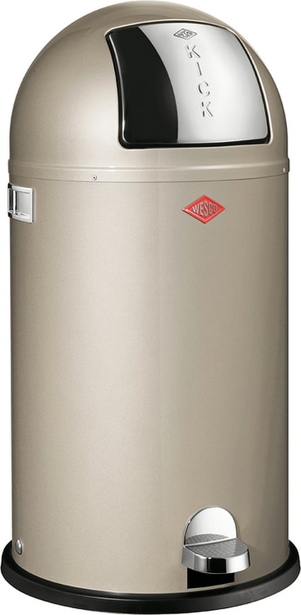 KickBoy Mülleimer 40 l Nickel