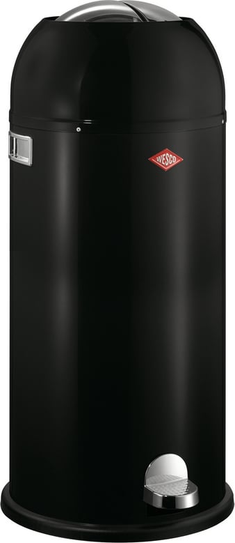 KickMaster Maxi Mülleimer 40 l schwarz