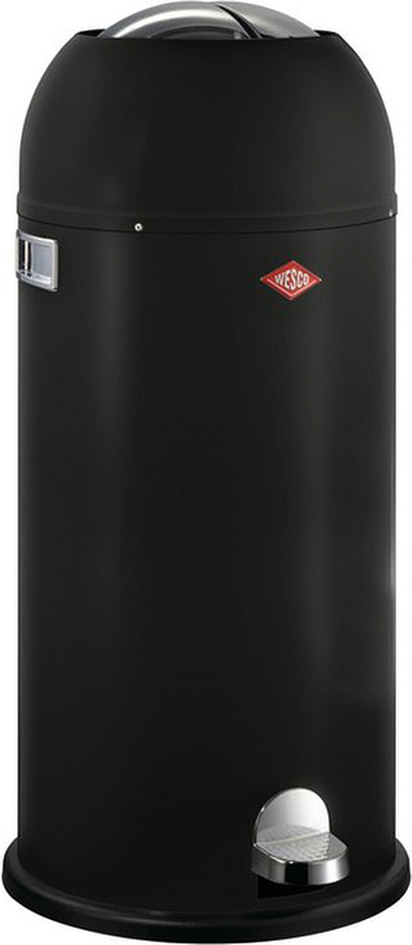 KickMaster Maxi Mülleimer 40 l schwarz matt
