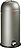 KickMaster Maxi Mülleimer 40 l silberfarben