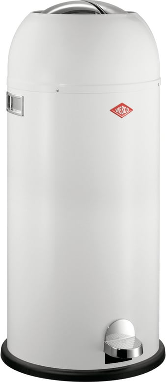 KickMaster Maxi Mülleimer 40 l weiß