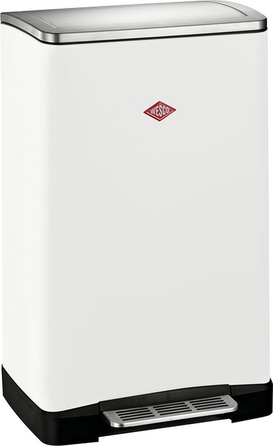 Kosz na śmieci Big Double Boy 2 x 18 l biały mat