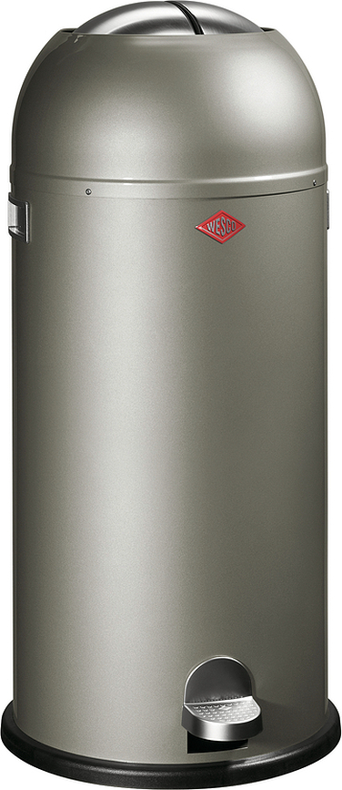 Odpadkový koš KickMaster Maxi 40 l stříbrný