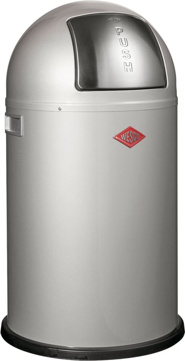 PushBoy Junior Mülleimer 22 l silberfarben