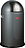 PushBoy Junior Poubelle 22 L, graphite