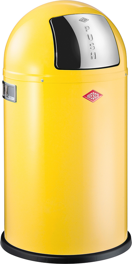 PushBoy Junior Poubelle, 22 L, jaune