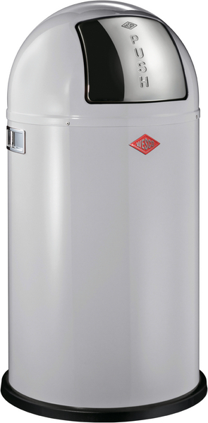 PushBoy Mülleimer 50 l hellgrau