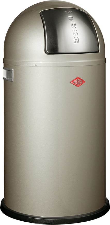 PushBoy Mülleimer 50 l Nickel