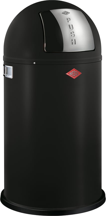 PushBoy Mülleimer 50 l schwarz matt