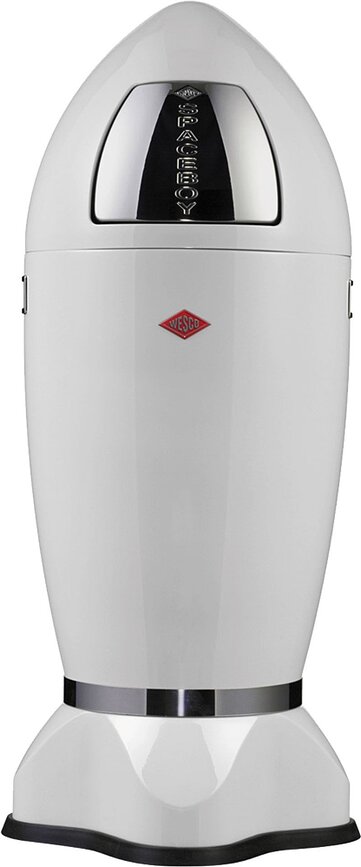 Poubelle Spaceboy Wesco 35L - Design Moderne, Couleur Amande, Collecteur De Déchets Pratique