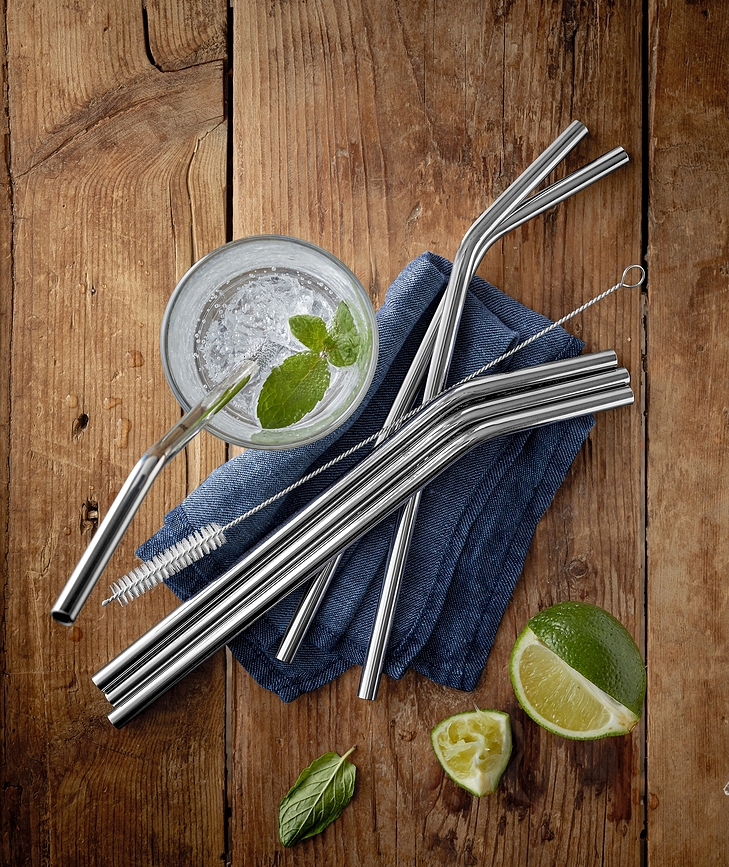 Baric Καλαμάκια με βουρτσάκι καθαρισμού, 24 cm, 6 τμχ