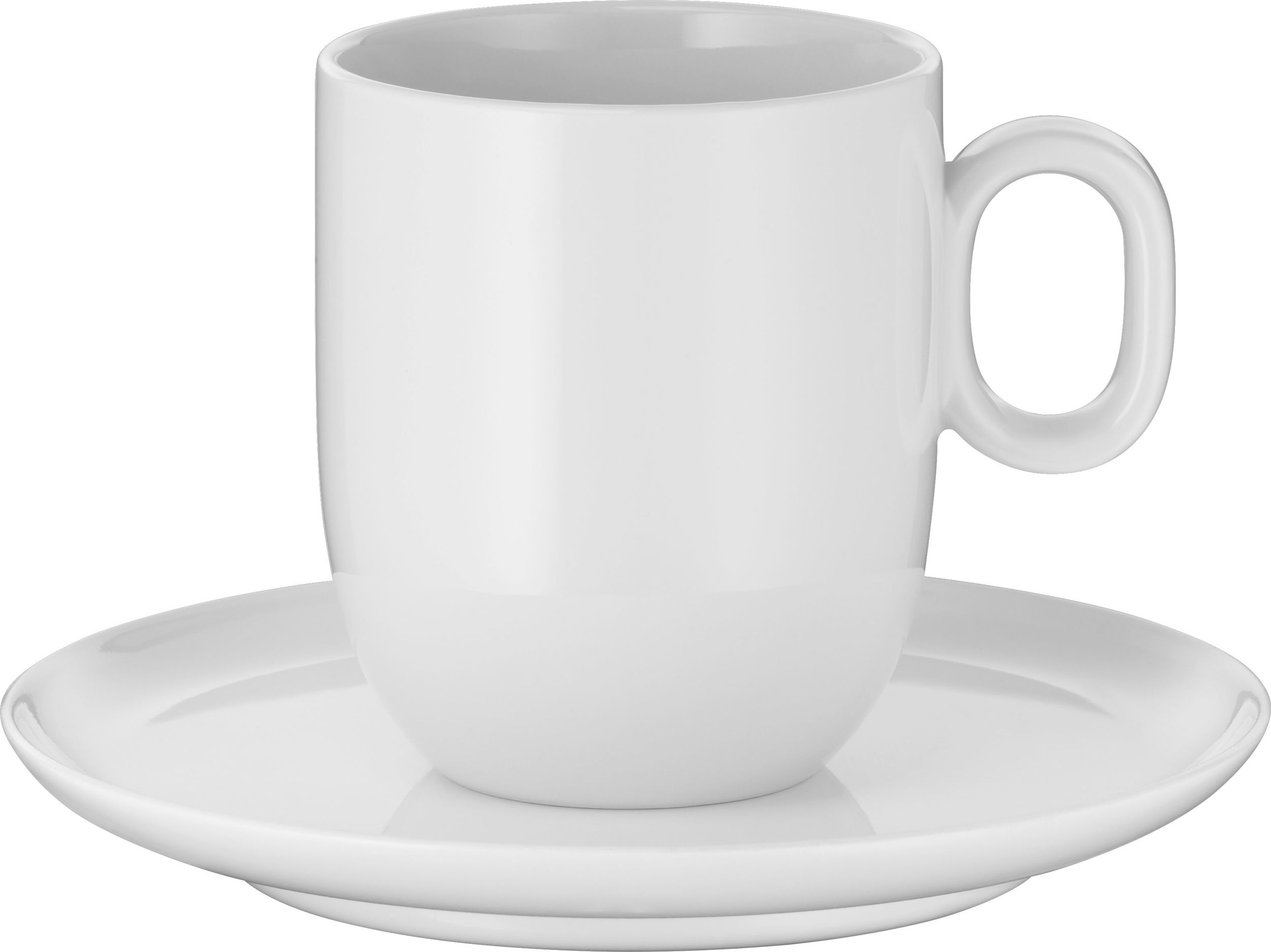 Barista Café-Latte-Tassen mit Untertassen 2 St.