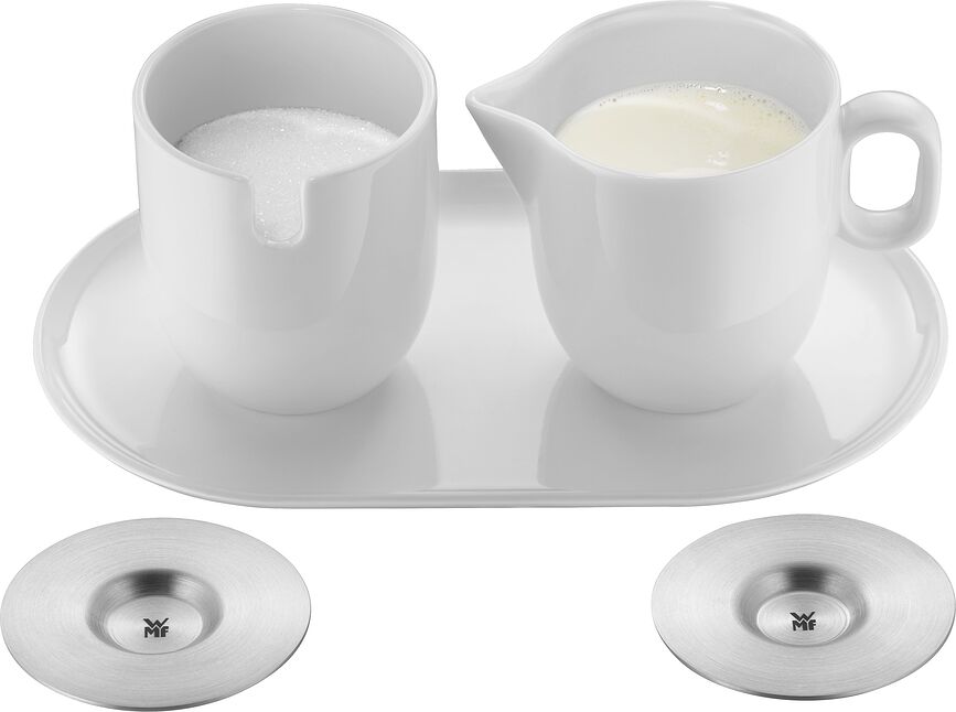 Barista Ensemble Crémier et Sucrier avec support, Set 2 pièces