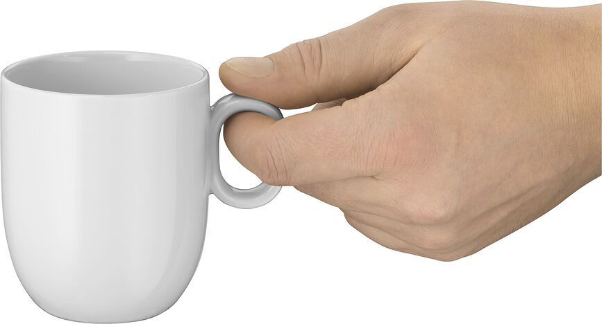 Barista Tasses à café latte avec soucoupes, Lot de 2