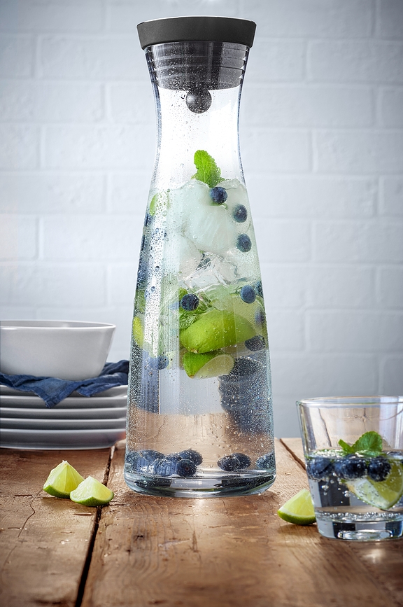 Basic Καράφα για νερό, 1,5 L, μαύρη