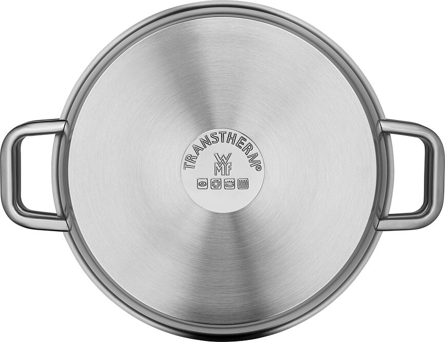 Cacerola Baja Iconic 28 cm, con cesta para cocinar al vapor