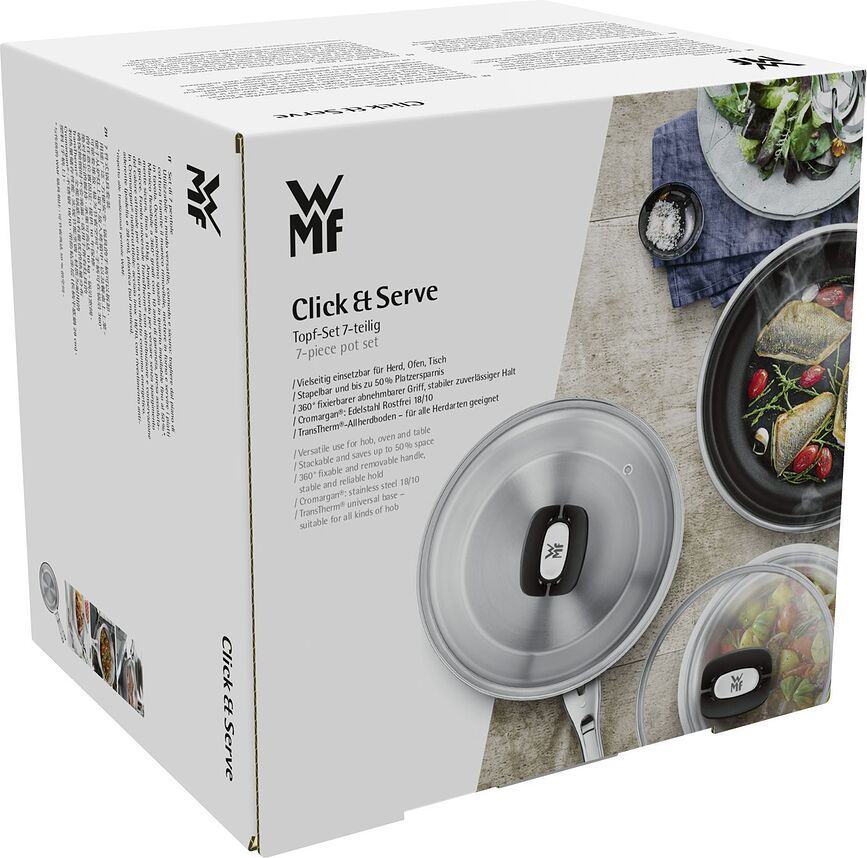 Click & Serve Batterie de Cuisine, Set 7 pièces