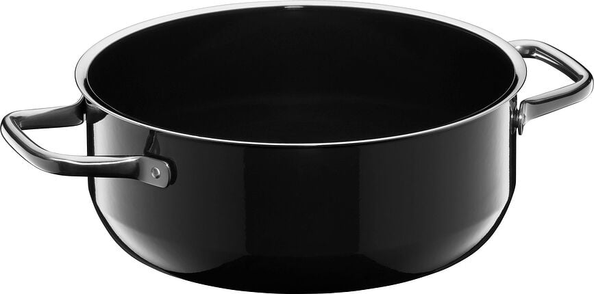 Compact Black Set posod z vložkom za kuhanje na pari, 3 kosi