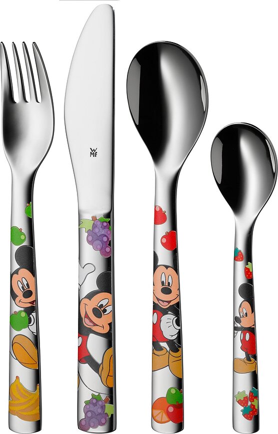 Cubiertos infantiles Mickey Mouse, Set de 4 piezas