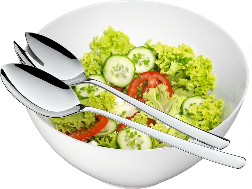 Ensaladera con cubiertos para servir Bistro, Set de 3 piezas