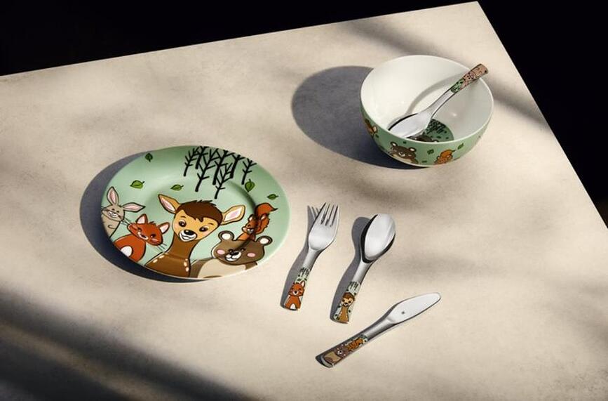 Forest Friends Couverts pour enfants, Set 4 pièces