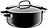 Fusiontec Mineral lav gryde 24 cm, sort, med låg