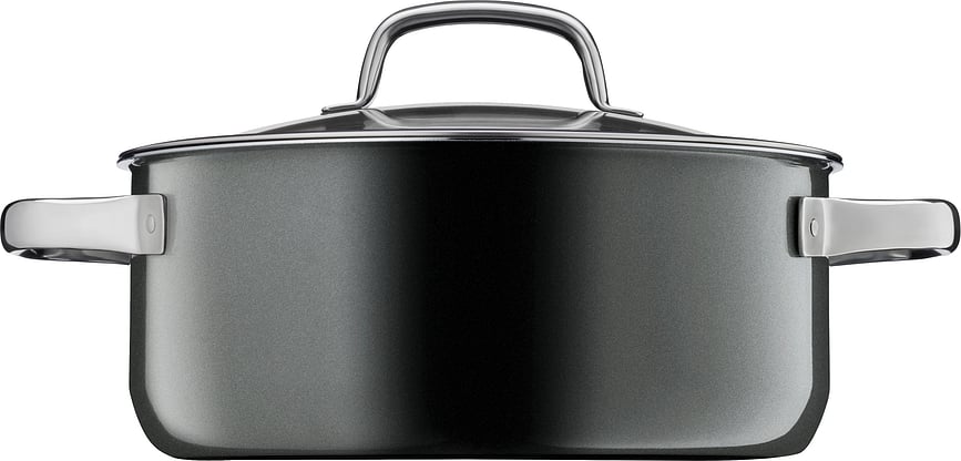 Fusiontec Mineral Lonac niski s poklopcem 24 cm crni