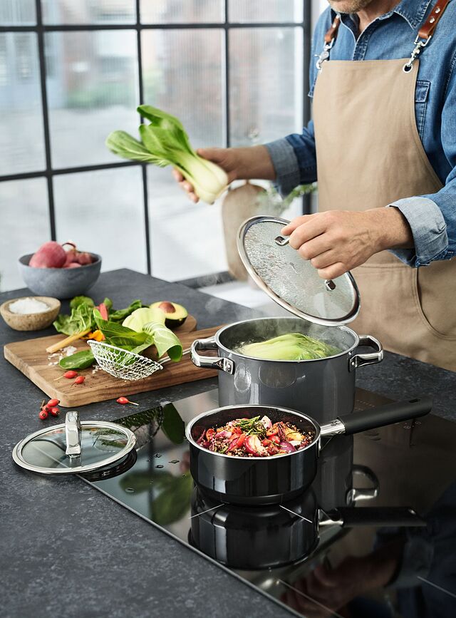 Fusiontec Mineral Marmite haute, 3,7 L, platine