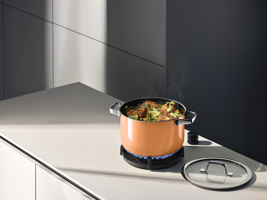 Fusiontec Mineral Pro Batterie de Cuisine, vert eucalyptus, Set 7 pièces