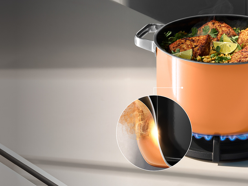 Fusiontec Mineral Pro Batterie de Cuisine, vert eucalyptus, Set 7 pièces