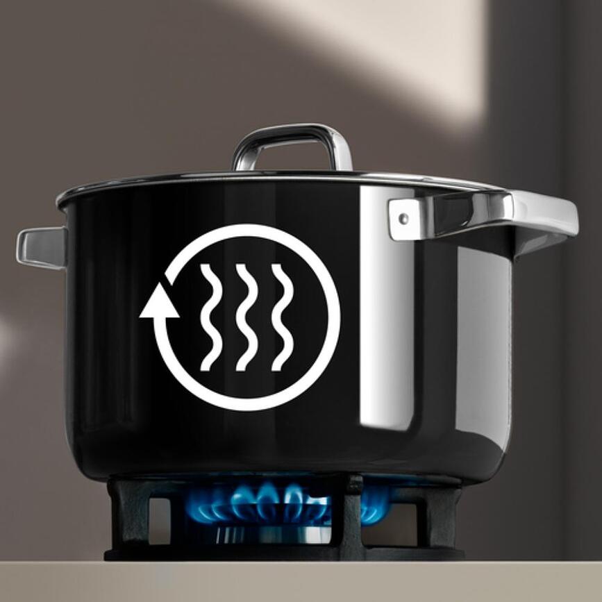 Fusiontec Mineral Pro Κατσαρόλα ψηλή με καπάκι, 20 εκ., 2 τμχ