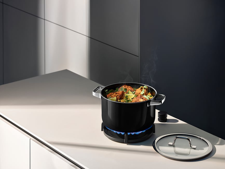 Fusiontec Mineral Pro Κατσαρόλα ψηλή με καπάκι, 20 εκ., 2 τμχ