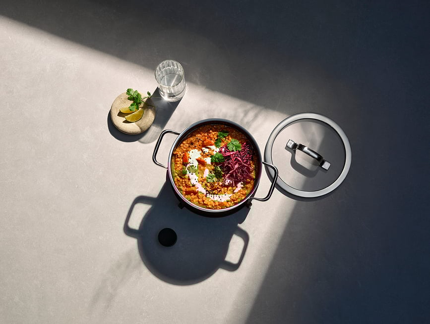 Fusiontec Mineral Pro Κατσαρόλα ψηλή με καπάκι, 20 εκ., 2 τμχ