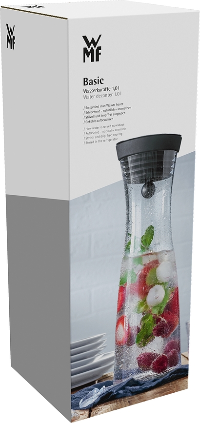 Jarra para agua Basic, 1 l, negra