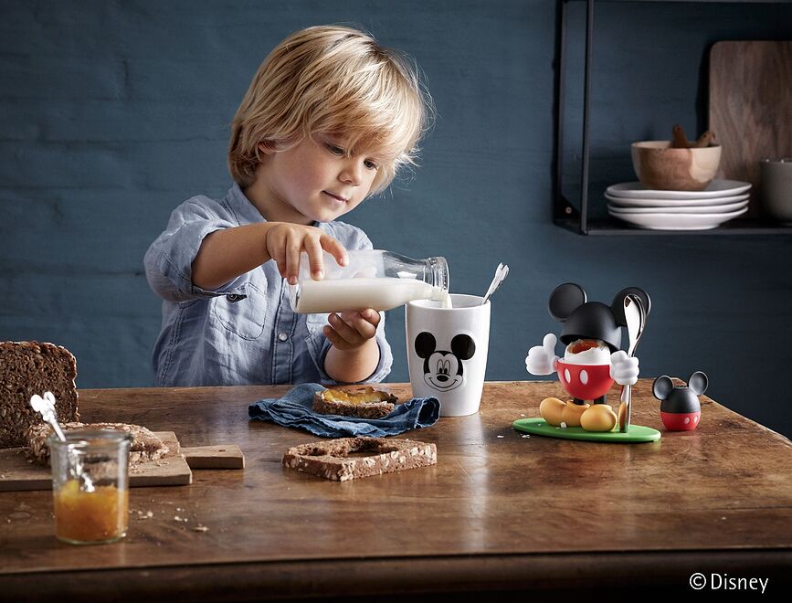 Huevoera con cucharilla Mickey Mouse