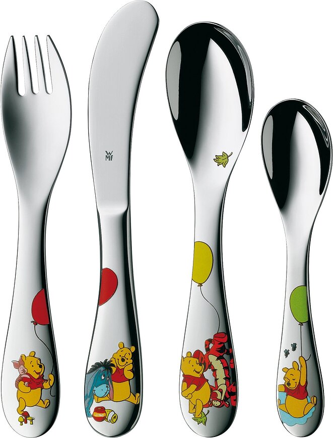 Juego de Cubiertos infantiles WMF Winnie the Pooh, Set de 4 piezas