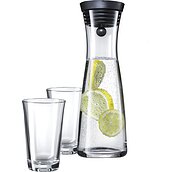 Karafka do wody Basic z 2 szklankami