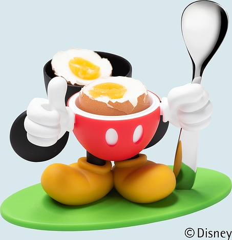 Kieliszek do jajek z łyżeczką Mickey Mouse