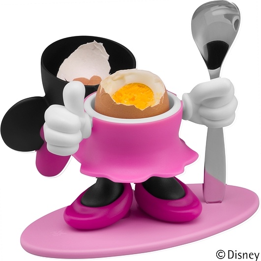 Kieliszek na jajko Mickey Mouse Minnie z łyżeczką