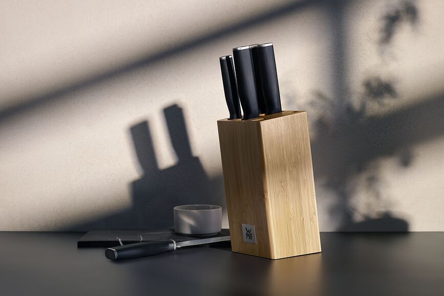 Kineo Bloc de Couteaux avec 4 couteaux et ciseaux