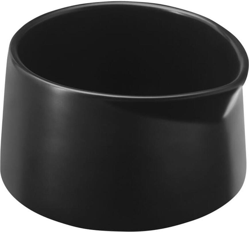 Kineo Sucrier avec couvercle en bois, noir mat