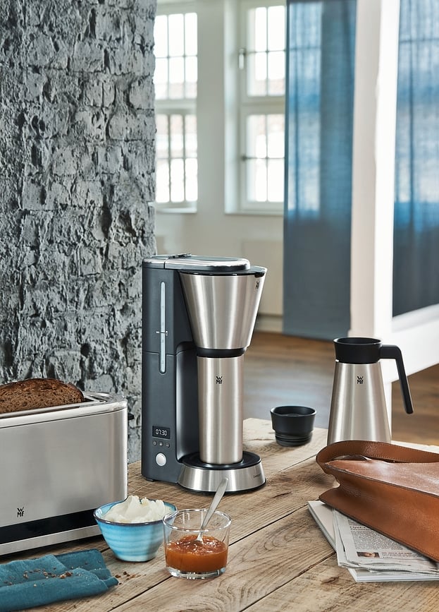 KITCHENminis Kavni aparat s termo lončkom, srebrn