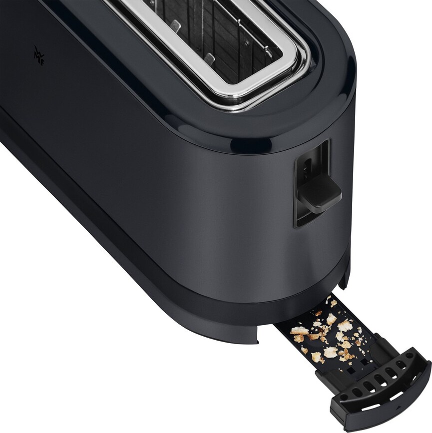 KitchenMinis Toaster, dolgi, črn