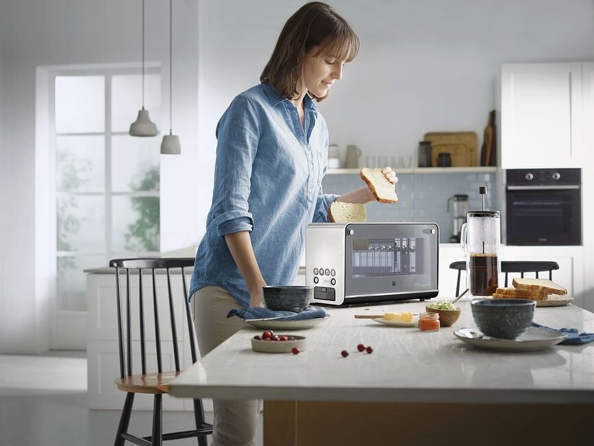 Lono Grille-pain avec panneau en verre