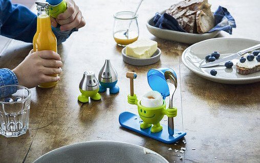 McEgg Αυγοθήκη με κουταλάκι, μπλε