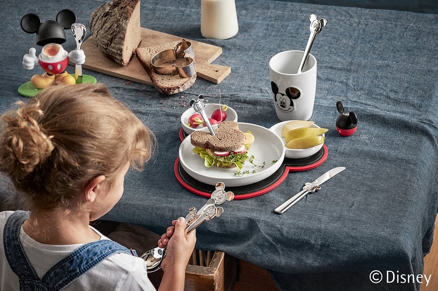 Mickey Mouse Set de Repas Enfant, Set 6 pièces